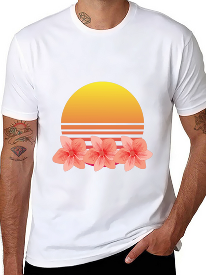 Retro Sunset Floral T-Shirt