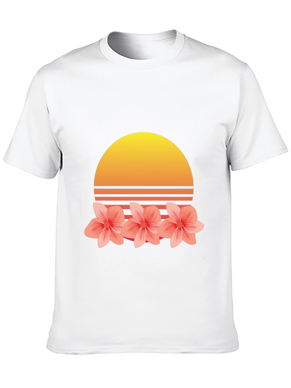 Retro Sunset Floral T-Shirt