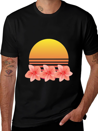 Retro Sunset Floral T-Shirt