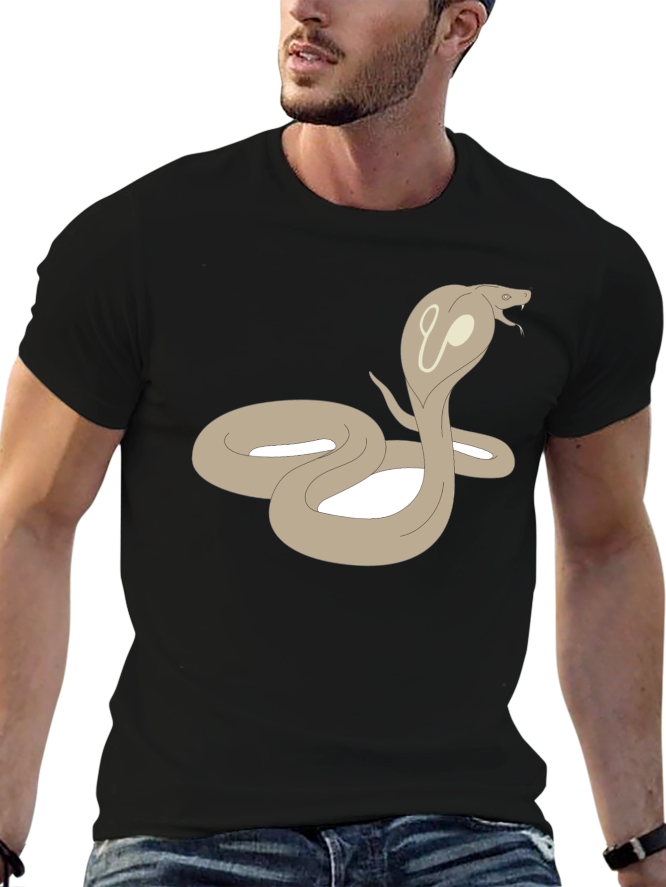 Cobra Graphic T-Shirt - Stylish Snake Tee