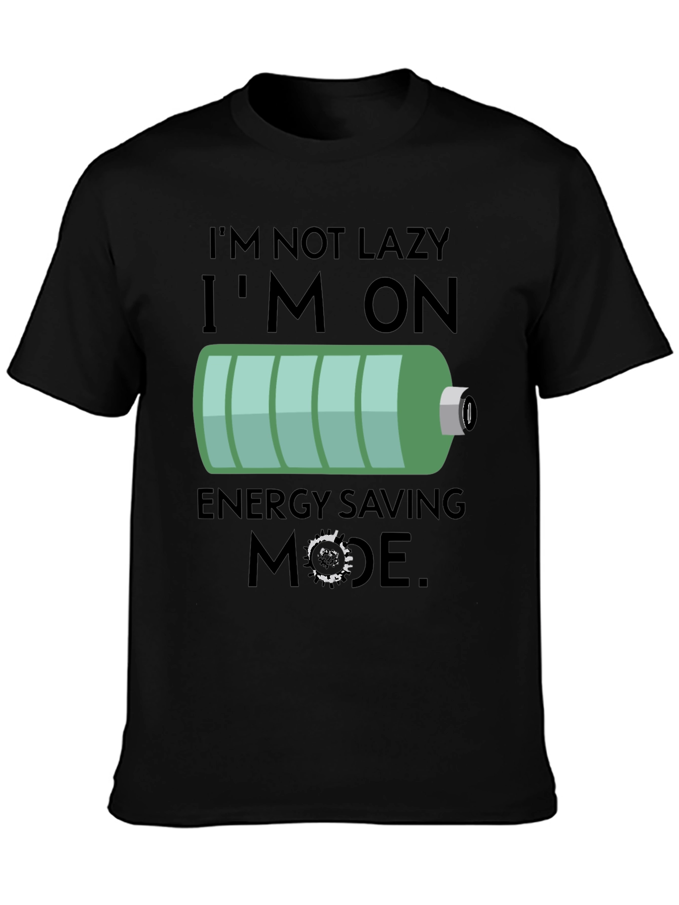 Funny Energy Saving Mode Graphic Tee