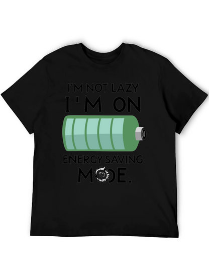 Funny Energy Saving Mode Graphic Tee
