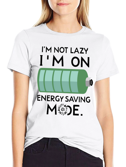 Funny Energy Saving Mode Graphic Tee