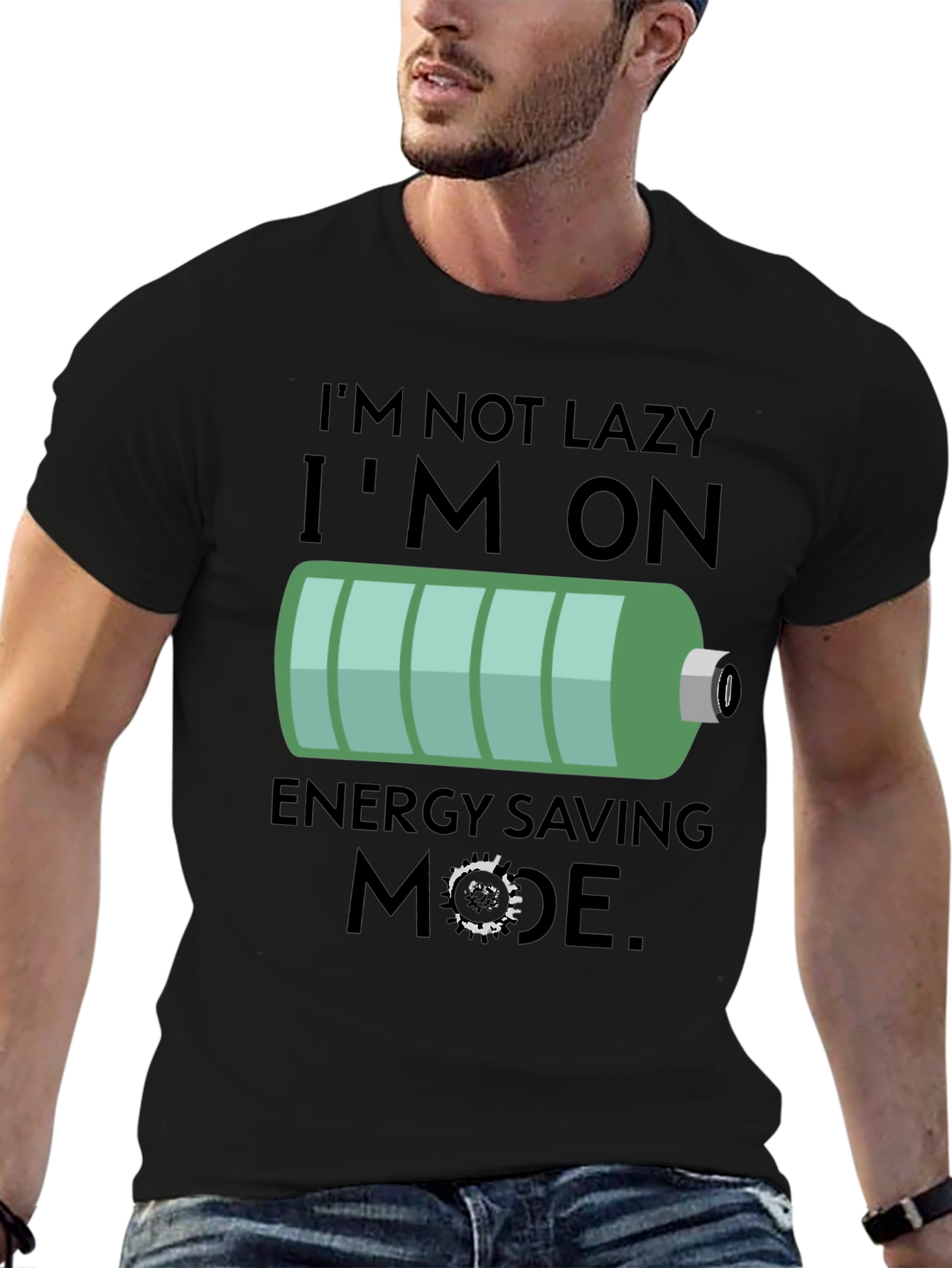 Funny Energy Saving Mode Graphic Tee